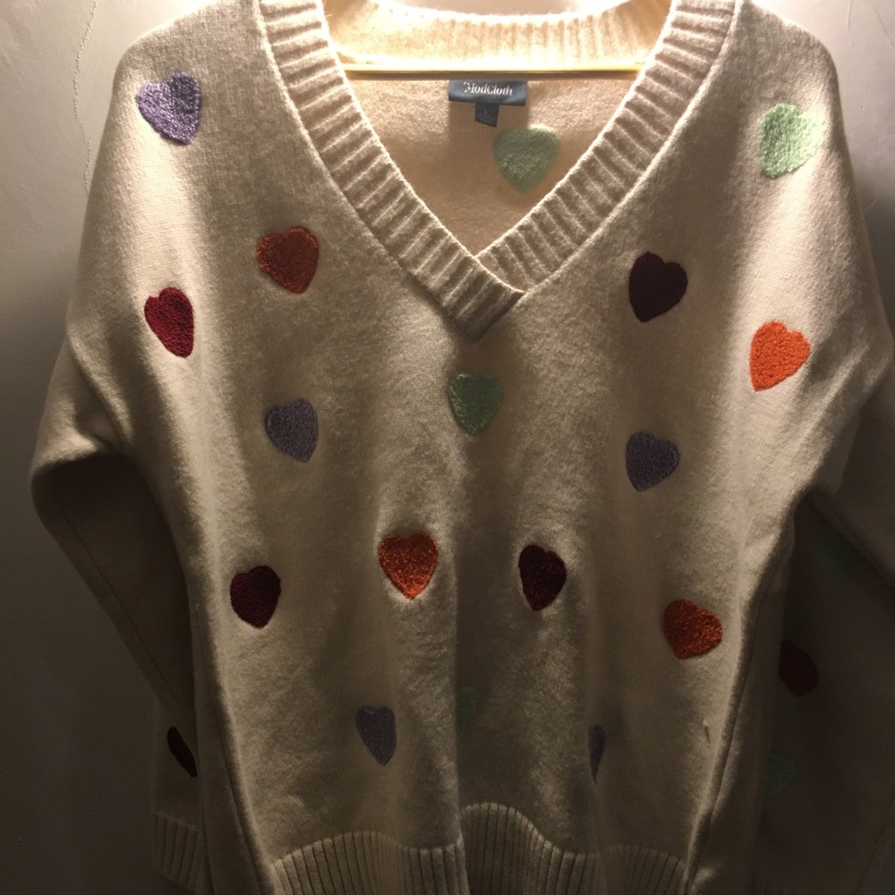 ModCloth Heart Sweater